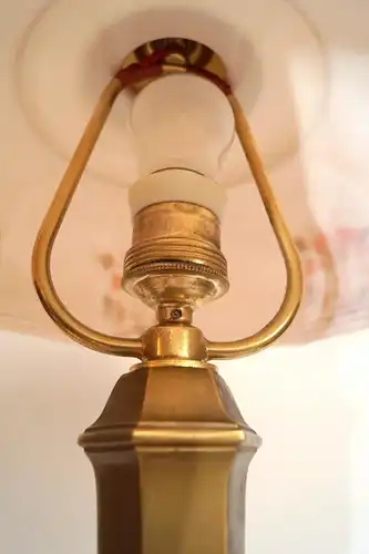 Wunderschöne Wiener Jugendstil Kaffeehausleuchte Messinglampe Tischlampe