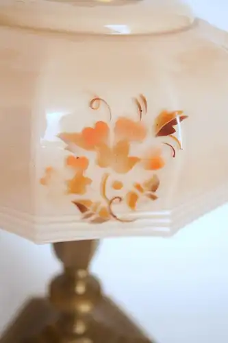 Wunderschöne Wiener Jugendstil Kaffeehausleuchte Messinglampe Tischlampe