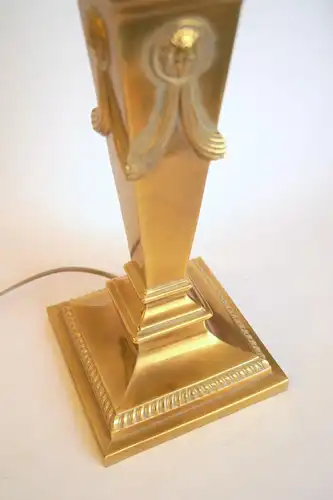 Art Deco Lampe Schreibtischleuchte "BRITISH UNLIMITED" Messinglampe Unikat
