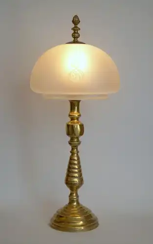 Art Deco Lampe Messinglampe Tischleuchte "BOSPERUS" Messinglampe Unikat Leuchte