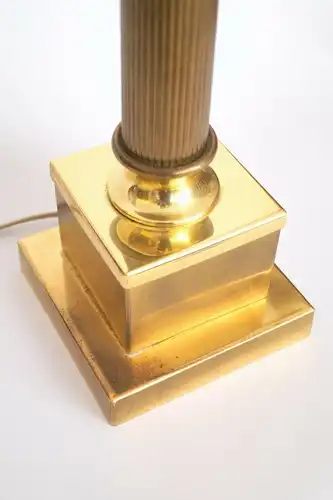 Art Deco Lampe Tischleuchte "GOLDEN INDU-TOWER" Einzelstück 64 cm