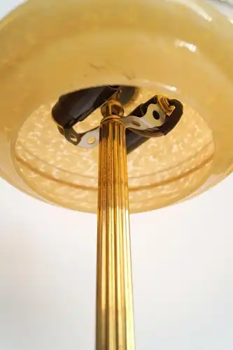 Art Deco Lampe Tischleuchte "SATURN RINGS" Messinglampe Berlin Leuchte