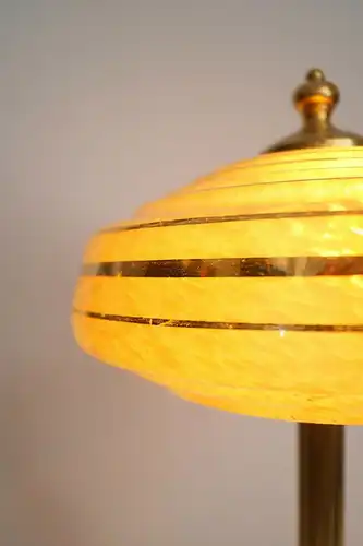 Art Deco Lampe Tischleuchte "SATURN RINGS" Messinglampe Berlin Leuchte