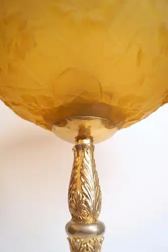 Art Deco Lampe Leuchte "FLOWER HONEY" Tischleuchte Unikat Tischlampe