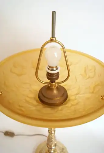Art Deco Lampe Leuchte "FLOWER HONEY" Tischleuchte Unikat Tischlampe