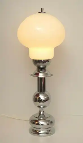 70er Jahre Bauhaus Lampe Tischlampe Art Déco Chrom Lampe Seventies 70er