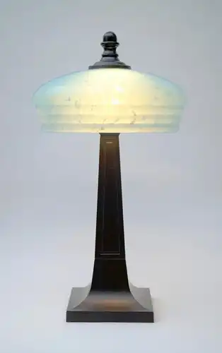 Art Deco Lampe Tischleuchte "CLOUDY SKY" Unikat Tischlampe Leuchte Schreibtisch