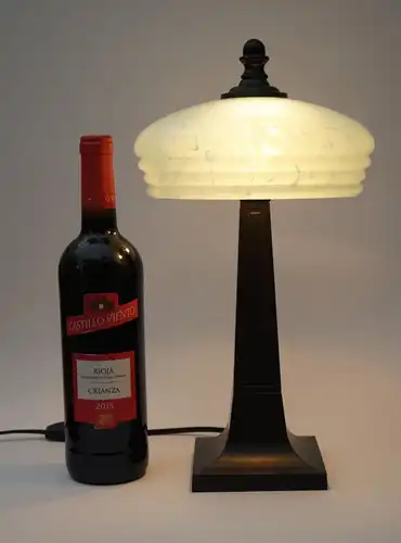 Art Deco Lampe Tischleuchte "CLOUDY SKY" Unikat Tischlampe Leuchte Schreibtisch