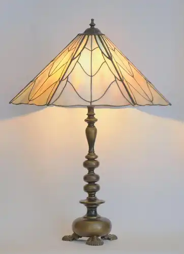 Art Deco Tiffany Lampe Tischleuchte Unikat Einzelstück Lampe