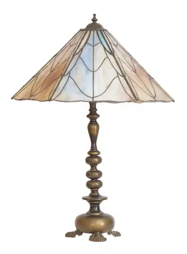 Art Deco Tiffany Lampe Tischleuchte Unikat Einzelstück Lampe