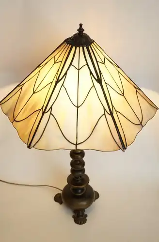 Art Deco Tiffany Lampe Tischleuchte Unikat Einzelstück Lampe
