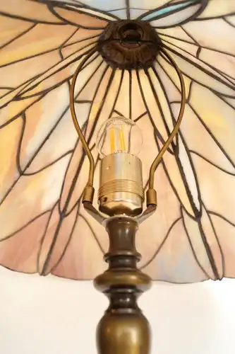 Art Deco Tiffany Lampe Tischleuchte Unikat Einzelstück Lampe