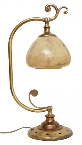 Design Unikat Jugendstil Berlin Messinglampe Schreibtischleuchte Kontorlampe