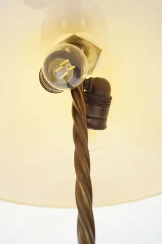 Lampe de bureau originale Art Déco Lumières de poche Lustre en laiton 1930 Cognac