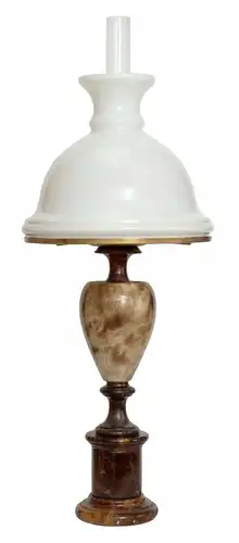 Jugendstil Lampe Tischleuchte Petroleumlampe Onyx Marmor schwer 90 cm Leuchte
