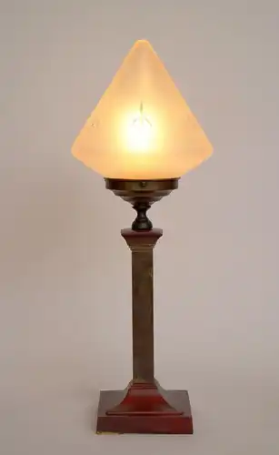 Pièce de collection Art Déco Lampe de table "BRASS CONNE" Lumières en laiton Berlin