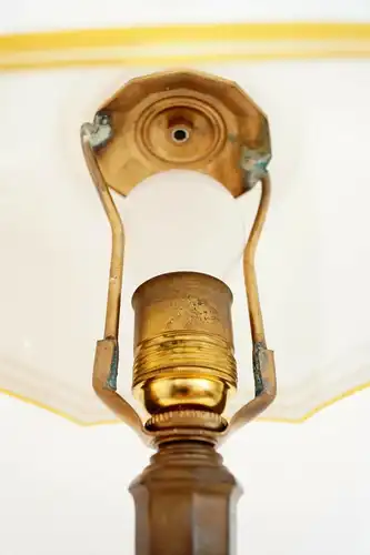 Wiener Kaffeehauslampe Lampe Messinglampe Tischlampe um 1920