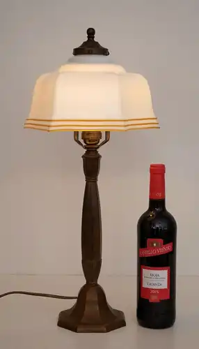 Wiener Kaffeehauslampe Lampe Messinglampe Tischlampe um 1920
