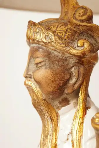 Große klassische Landhaus Leuchte "SHOGUN" China Figur Keramik