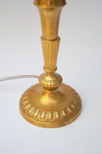 Art Deco Lampe Nachttischlampe "LEVEQUE TOWER" Messinglampe Unikat Leuchte