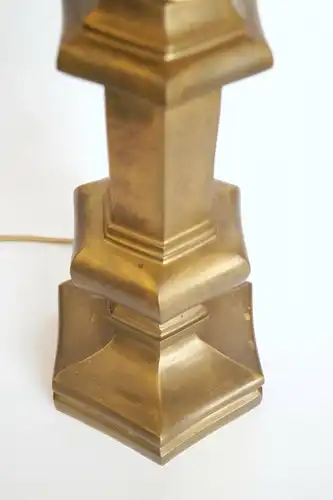 Art Déco Messinglampe Tischleuchte "VANDERBILT TOWER" Leuchte