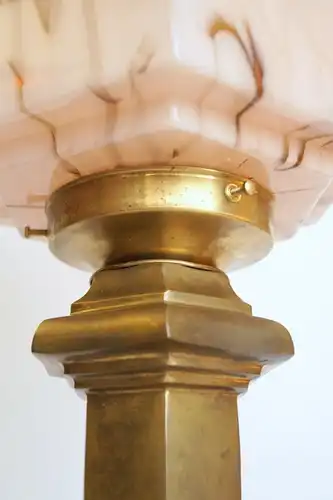 Art Déco Messinglampe Tischleuchte "VANDERBILT TOWER" Leuchte