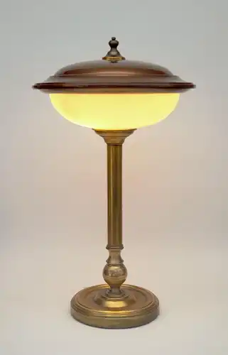 Art Deco Lampe Tischleuchte "NOTTING HILL" Messinglampe Tischlampe Unikat