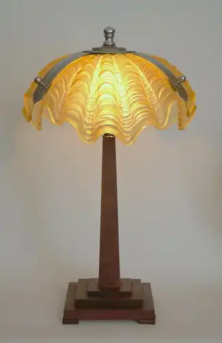 Art Deco Lampe Design Tischleuchte "BIG SHELL" Messinglampe Berlin Einzelstück