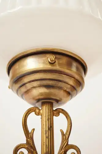 Unikate Jugendstil Stilleuchte Messinglampe Putto Puttis Lampe