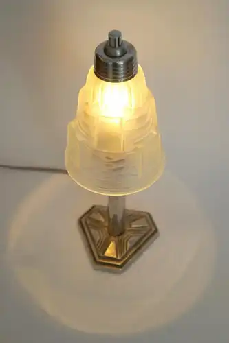 Art Deco Lampe Tischlämpchen "CRYSTAL TOWER" Tischlampe 1930 Leuchte