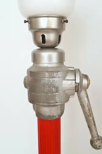 Design Lampe Tischlampe "FIRE FIGHTER"  C-Rohr Schreibtischlampe Feuerwehr