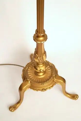 Jugendstil Lampe Stehlampe "REGENCY HILL" Messinglampe Einzelstück 160 cm