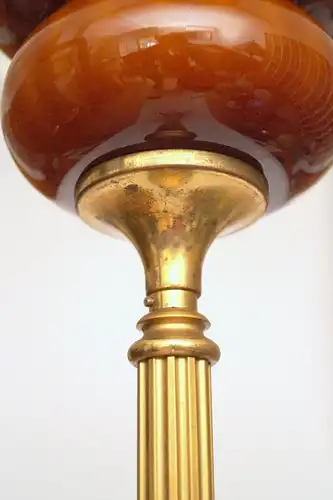 Jugendstil Lampe Stehlampe "REGENCY HILL" Messinglampe Einzelstück 160 cm