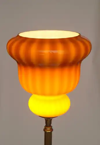 Jugendstil Lampe Stehlampe "REGENCY HILL" Messinglampe Einzelstück 160 cm