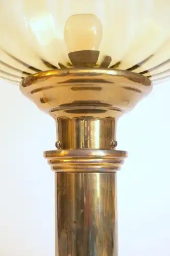 Jugendstil Art Deco Lampe Tischleuchte "ANTONIO BAY" Messinglampe Einzelstück