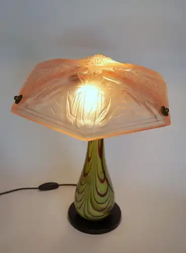 Art Deco Design Lampe Unikat Tischleuchte "CORN FIELD" Noverdy Leuchte