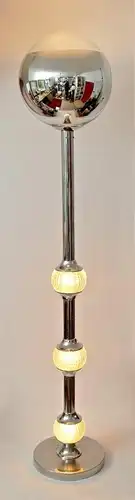 Stehlampe "VERTICAL SPUTNIK" Stehleuchte Chrom Space Original Vintage 70er Jahre