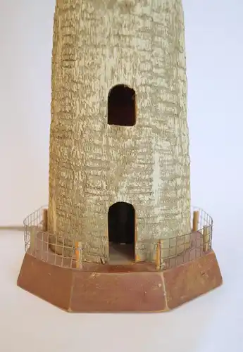 Garantiertes Einzelstück Tischleuchte "WOODEN LIGHTHOUSE" Lampe