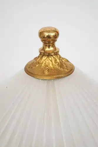 Jugendstil Lampe Schreibtischlampe Salonlampe Landhaus Acrylglas Messing