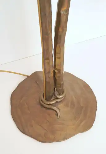 Stehlampe Bodenleuchte "GOLDEN FLOWER" Salomon Kunstschmiede 30 Kg schwer