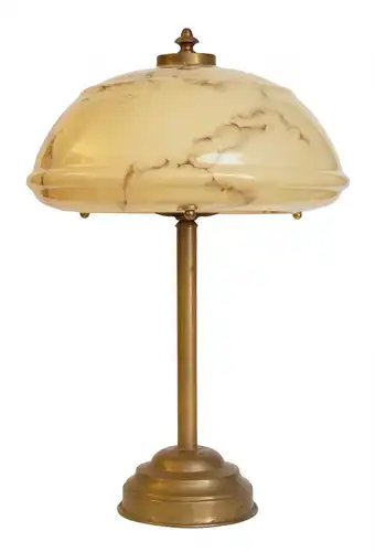 Unikat Art Deco Schreibtischleuchte "DRESDEN" Messinglampe Berlin Tischlampe