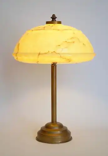 Unikat Art Deco Schreibtischleuchte "DRESDEN" Messinglampe Berlin Tischlampe