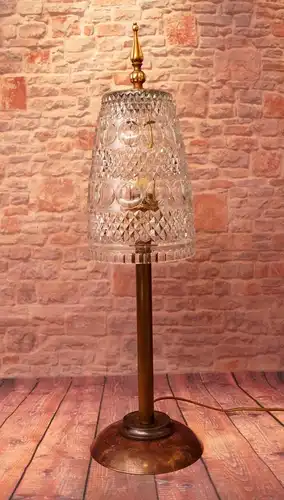 Jugendstil Tischleuchte Tischlampe Messinglampe Berlin "SILVER CHALICE"