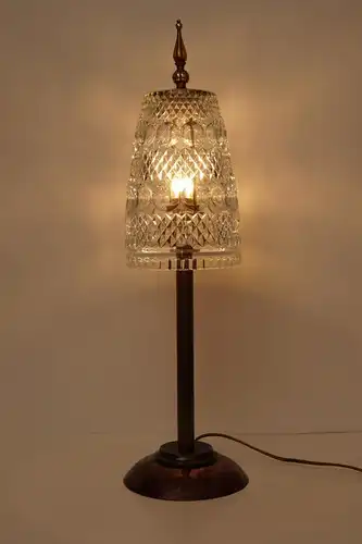 Jugendstil Tischleuchte Tischlampe Messinglampe Berlin "SILVER CHALICE"