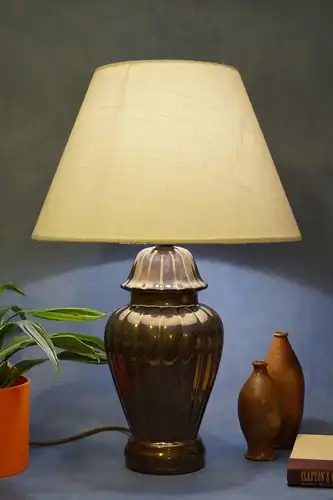 Elegante Jugendstil Art Déco Amphore Schreibtischleuchte Tischlampe