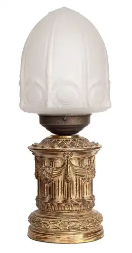 Jugendstil Lampe Tischleuchte "PILLIERS CATHÉDRALE" Unikat Leuchte