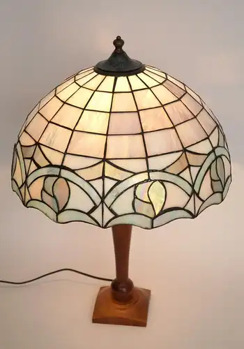 Unikat Tiffany Tischleuchte Tischlampe Schreibtischlampe Einzelstück Jugendstil