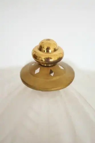Wunderschöne original Jugendstil Messinglampe "GOLDEN ROSE" Tischleuchte 1920 