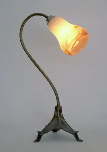 Jugendstil Lampe Tischleuchte "FRENCH ROSE" 1910 Tischlampe Muller Freres