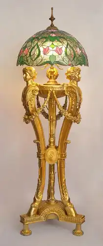Stehleuchte "THREE GRACES" Tiffany Sammler 155 cm Riesiges Design Unikat 